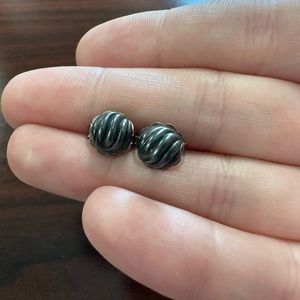 David Yurman Sculpted Cable Stud Earrings in Sterling Silver